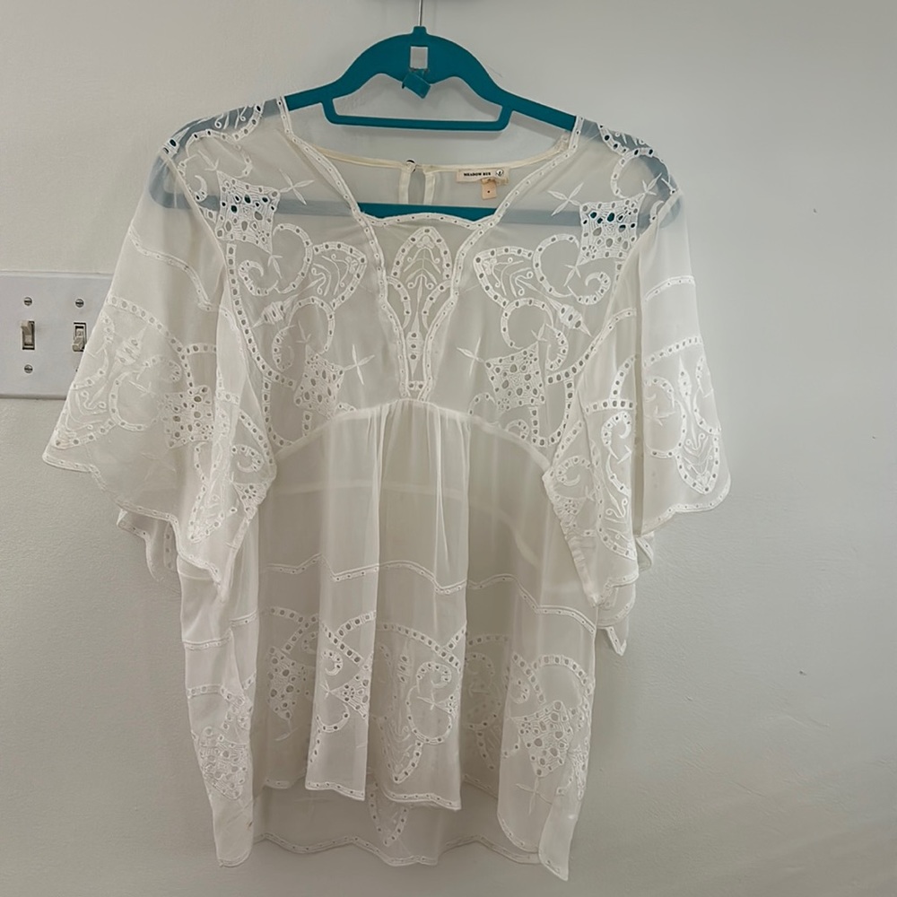 Anthropologie White Blouse